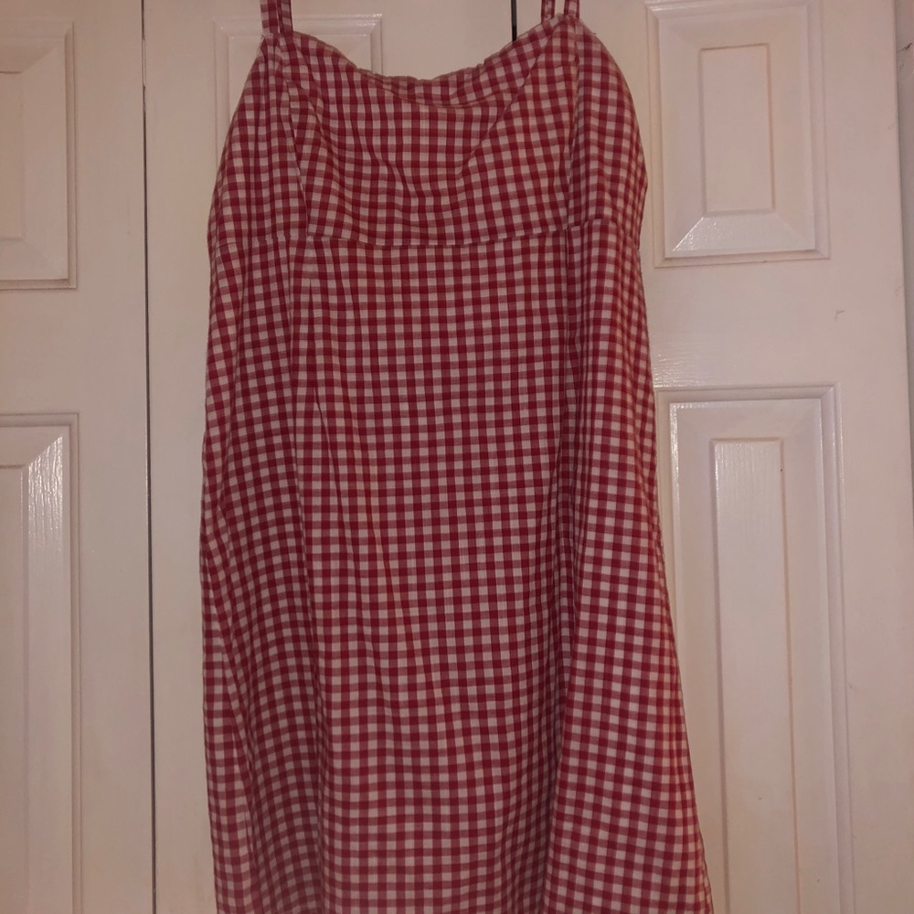 Picnic pattern mini dress